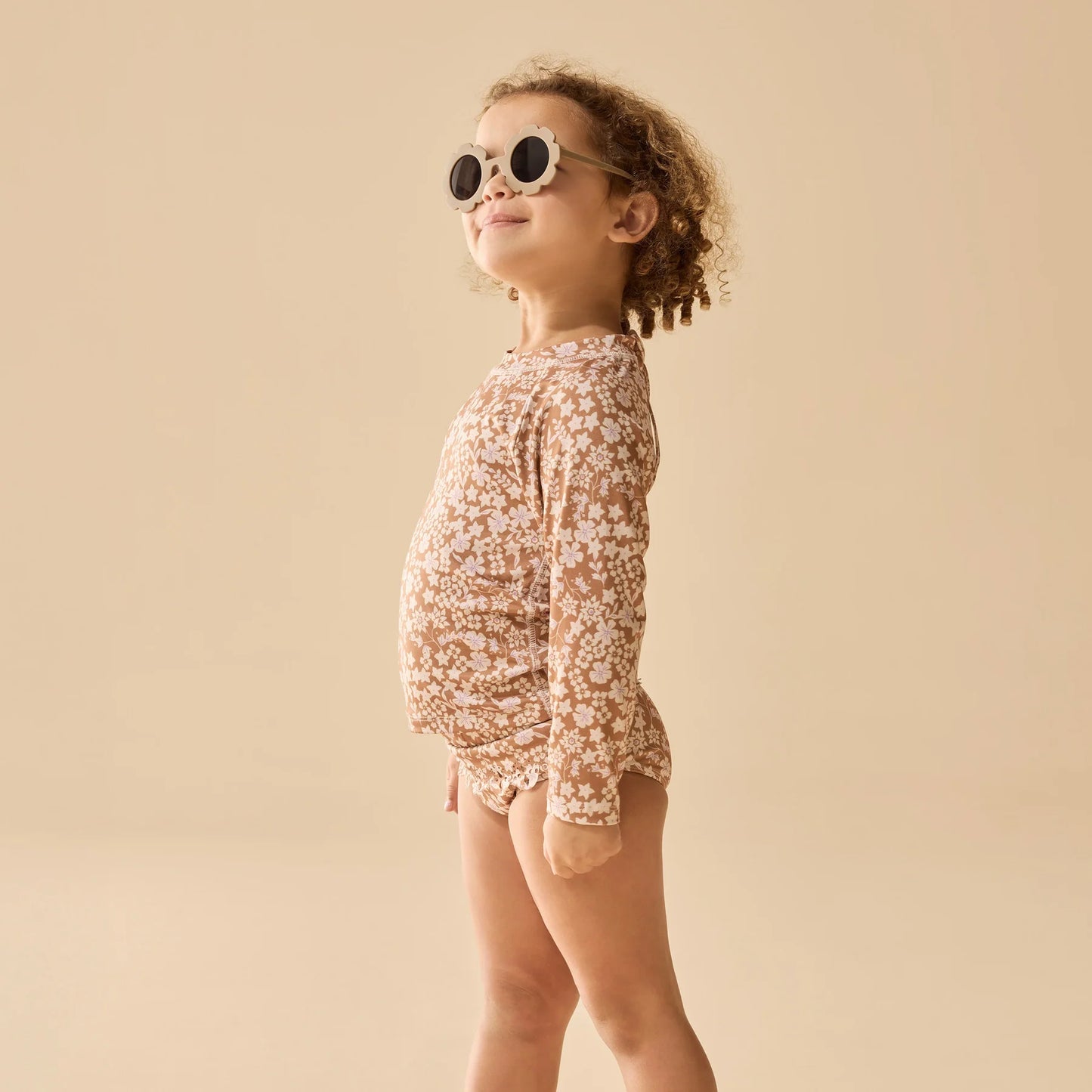 Baby Rashie Swimsuit Set . Hazel Floral