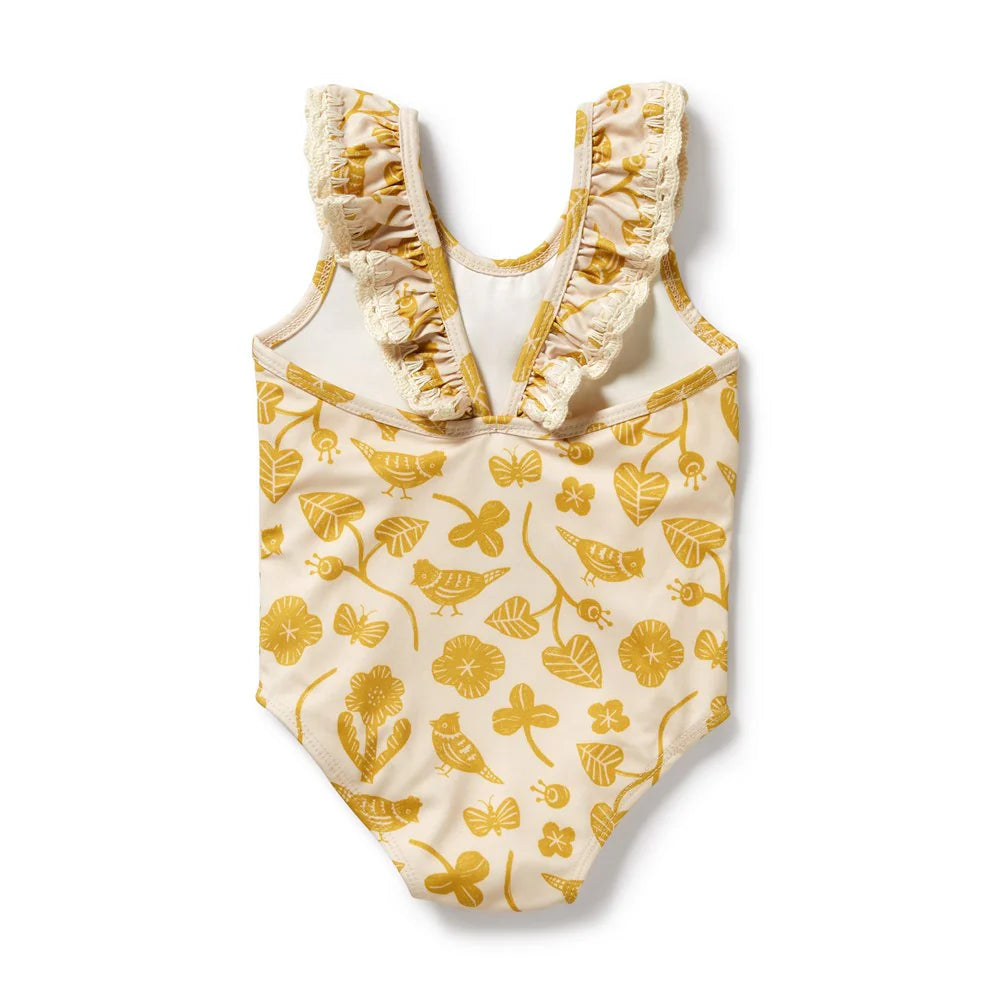 Baby Swimsuit . Goldie Floral