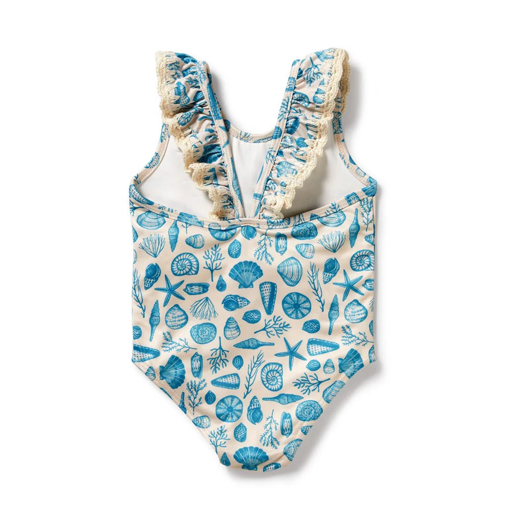 Baby Swimsuit . Shells