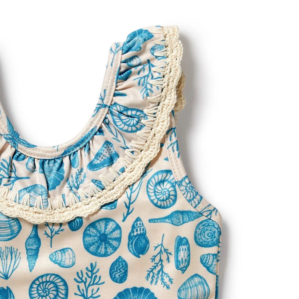 Baby Swimsuit . Shells