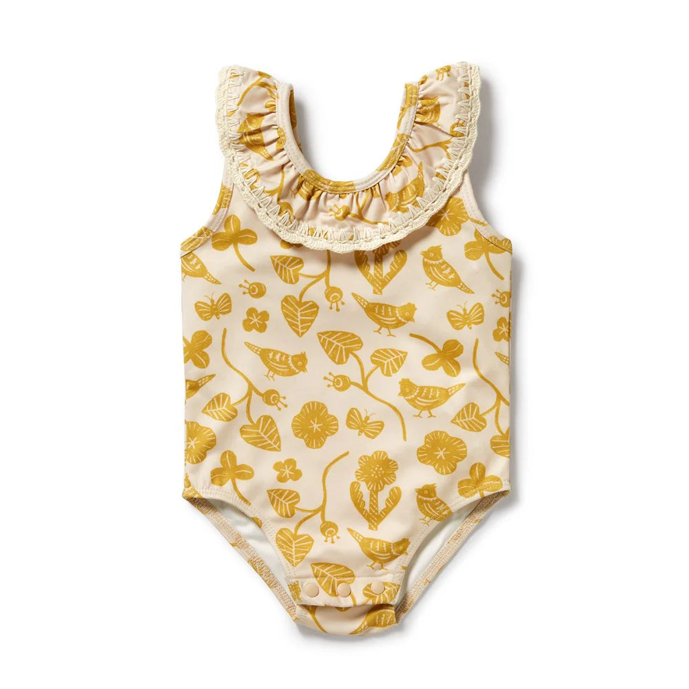 Baby Swimsuit . Goldie Floral