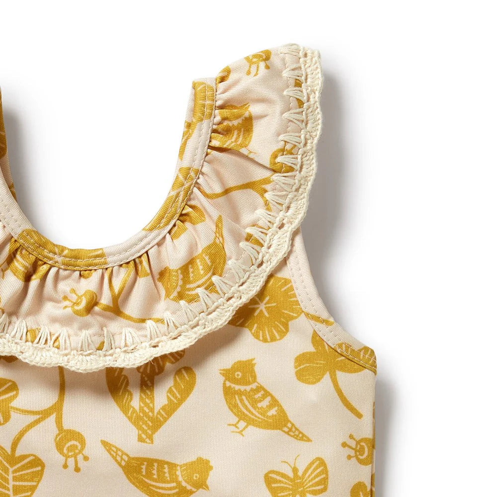 Baby Swimsuit . Goldie Floral