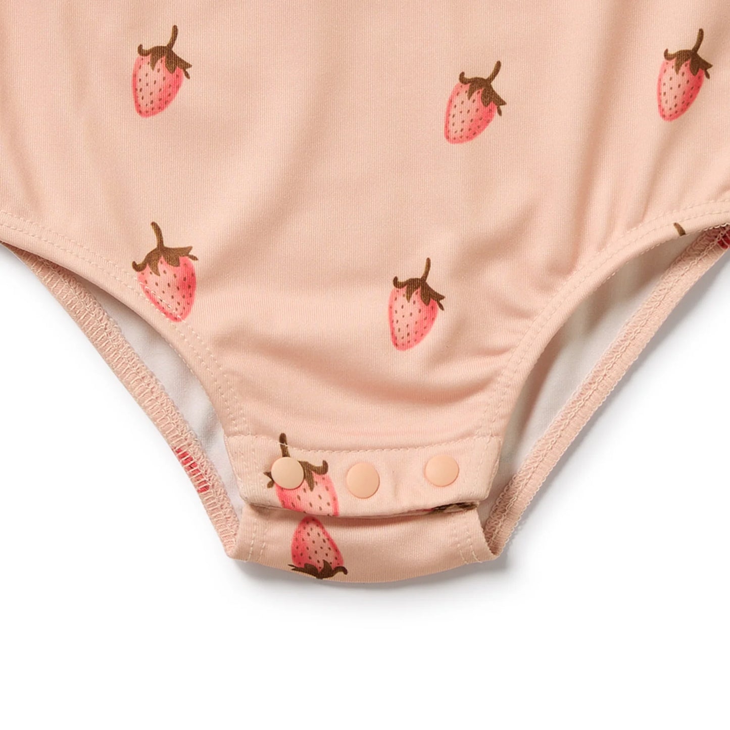 Baby Swimsuit . Strawberry Kisses