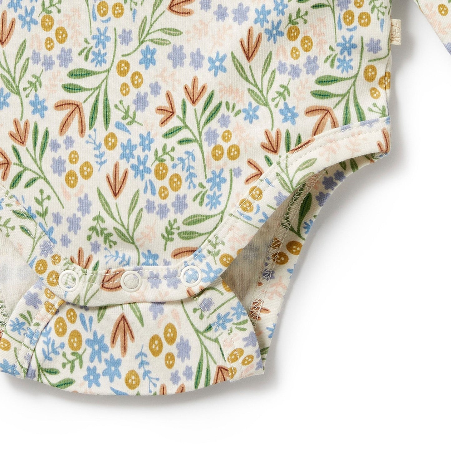 Organic Cotton Envelope Bodysuit . Tinker Floral