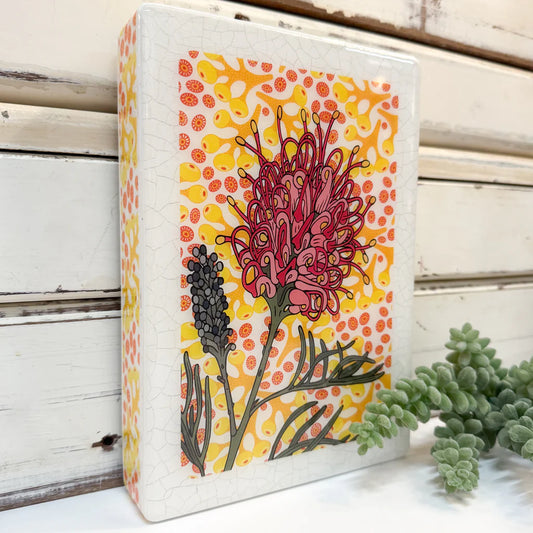 Medi Woodblock . Grevillea  ARRIVING SOON