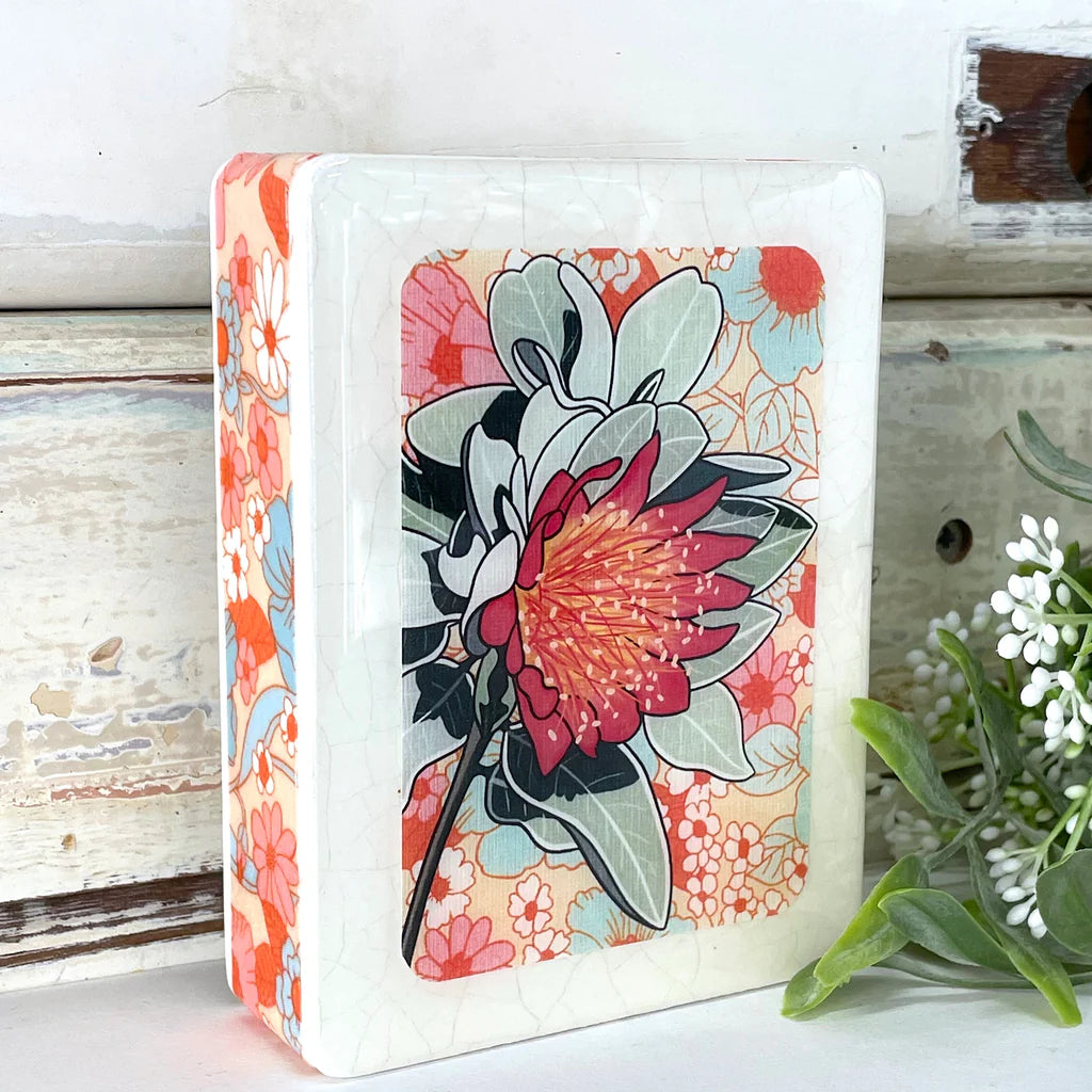 Mini Woodblock . Murchison Rose  ARRIVING SOON