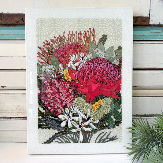 Maxi Woodblock . Native Bloom