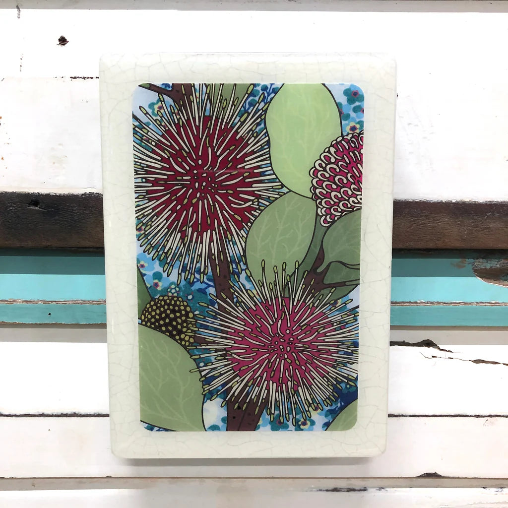 Medi Woodblock . Sea Urchin Hakea