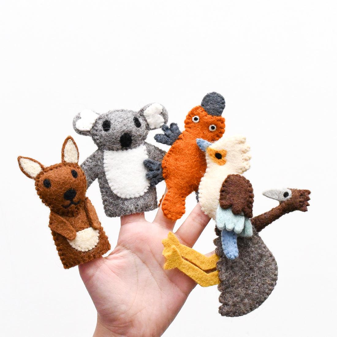 Felt Finger Puppets . Australian Animals