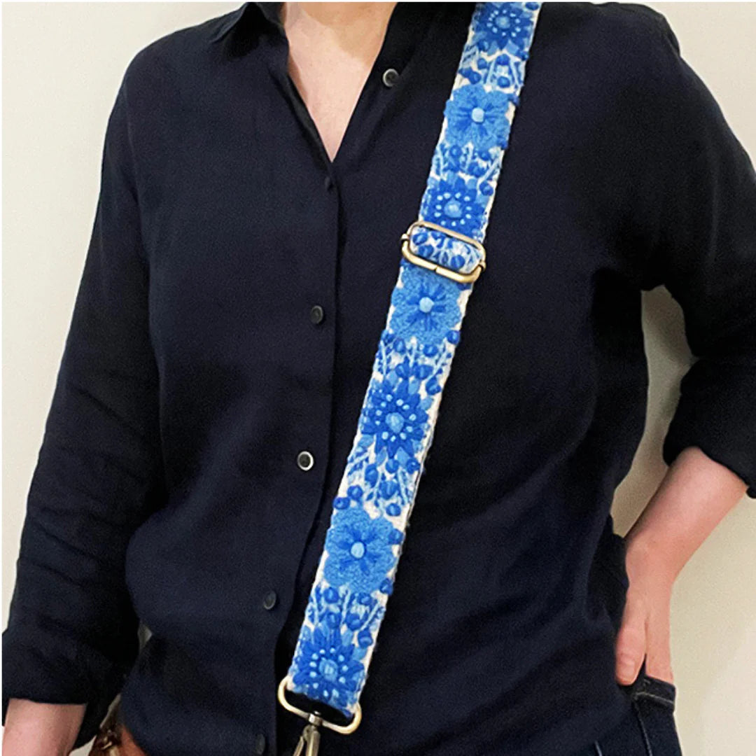 Bag Strap . Forget-Me-Not