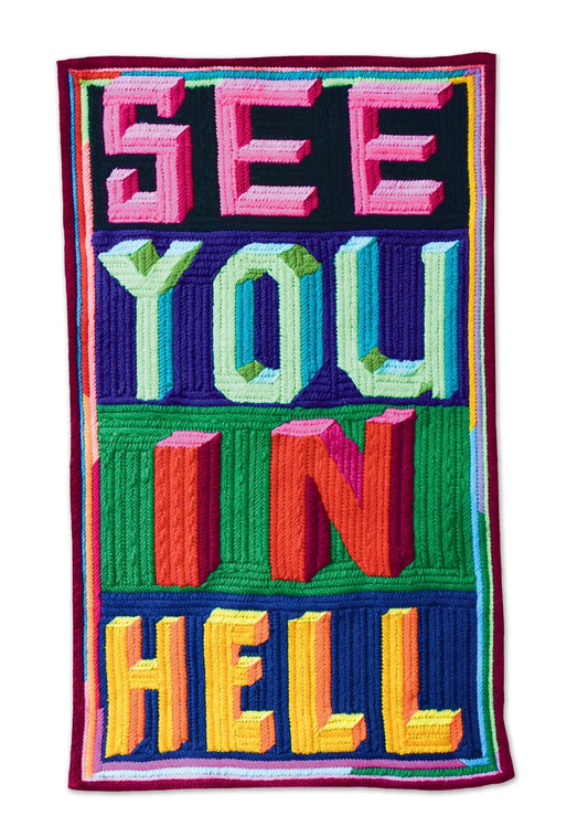 Art t towel . See You In Hell x Paul Yore