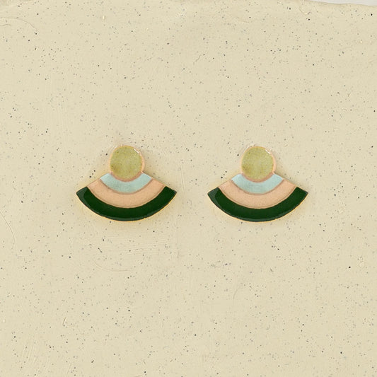 Deco Globe Stud Earrings . Erin Lightfoot
