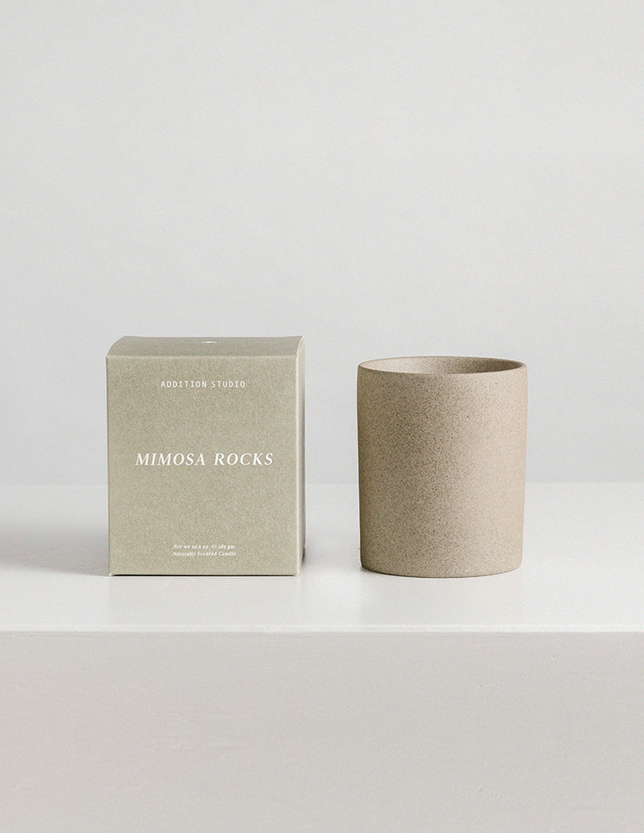 Scented Candle : Mimosa Rocks