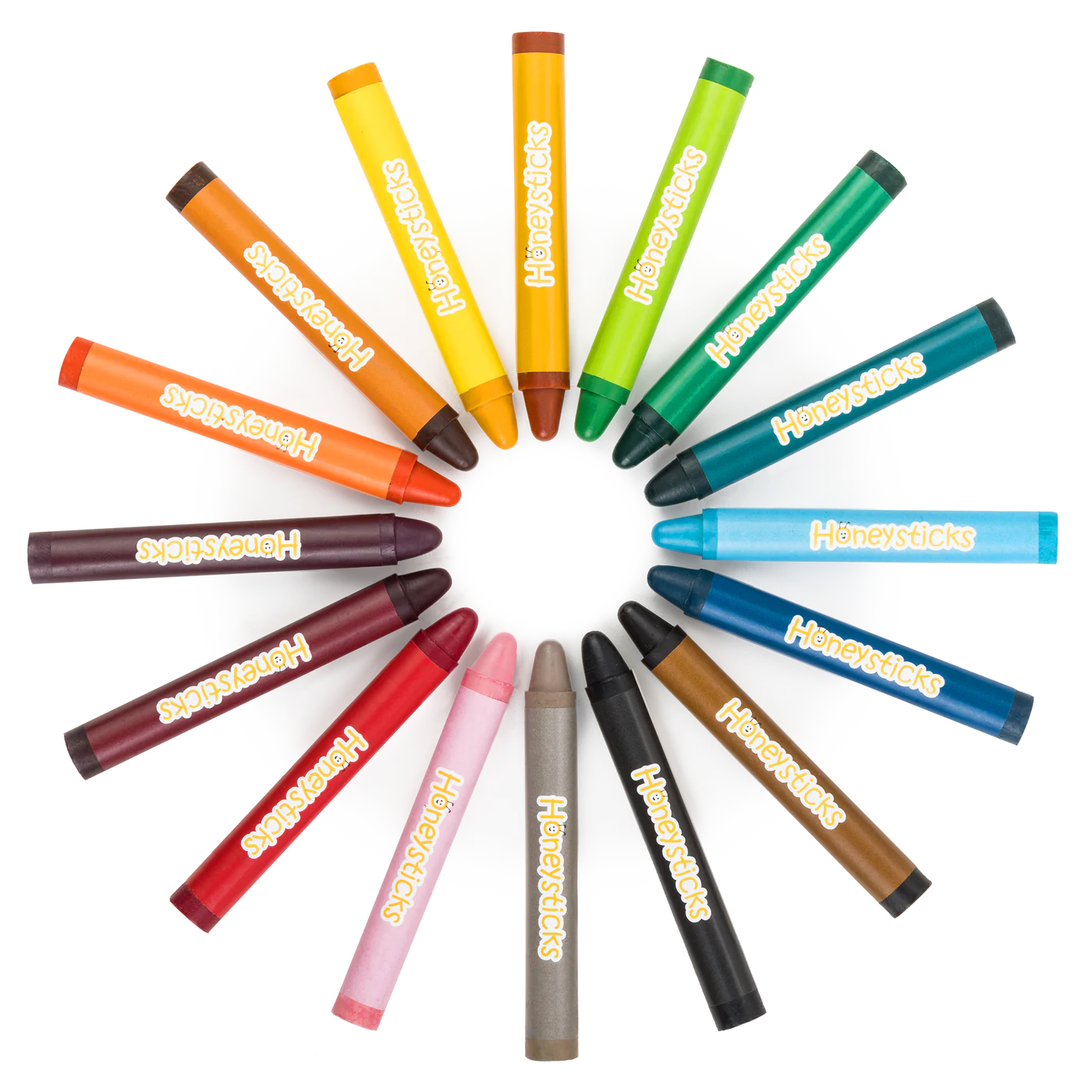Honeysticks Beeswax Crayons . Jumbo's 16 Pack