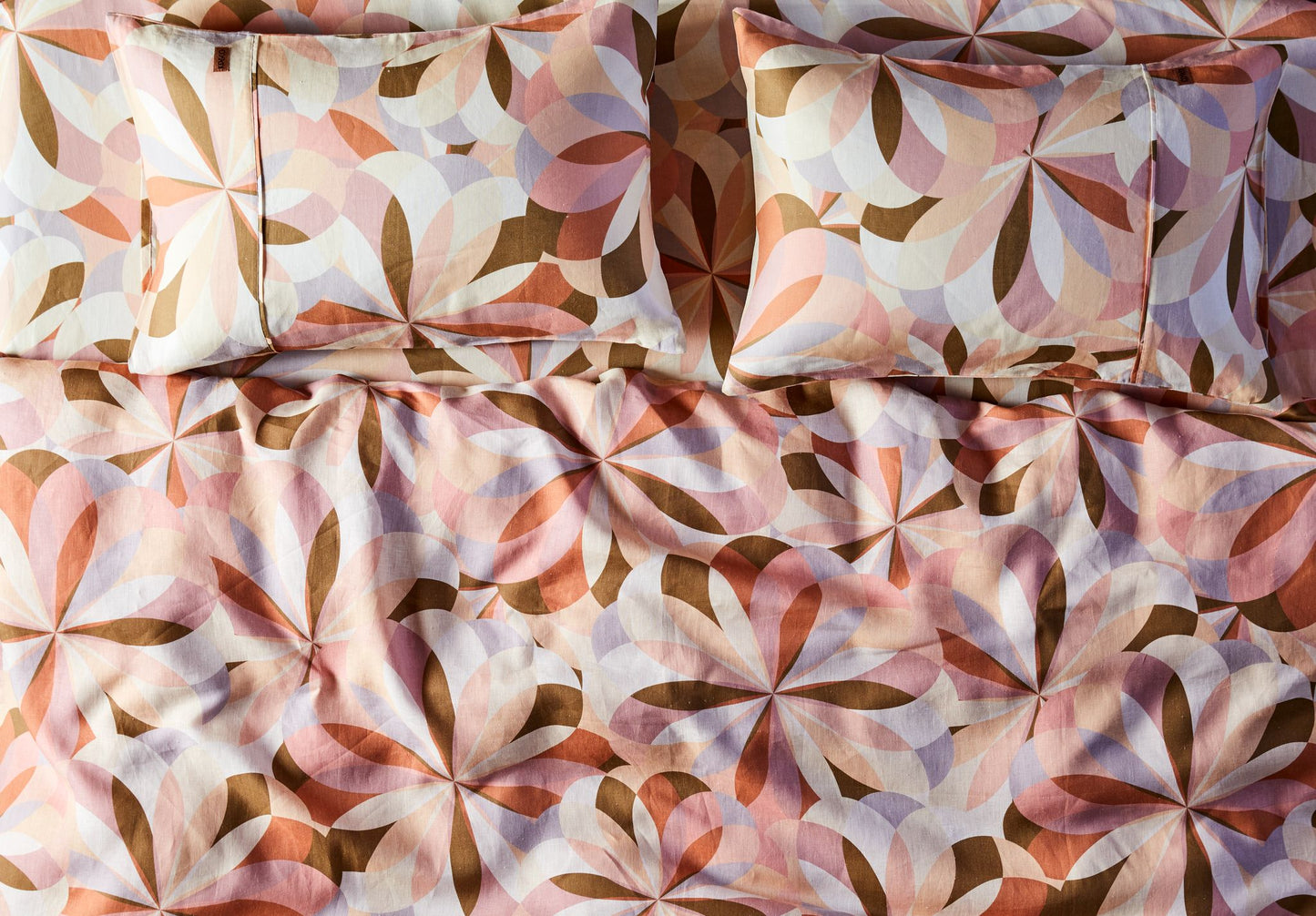 Linen Quilt Cover . Kaleidoscope