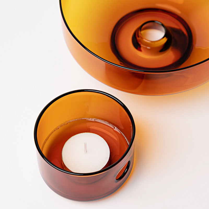 Sensory : Glass Oil Burner in Amber