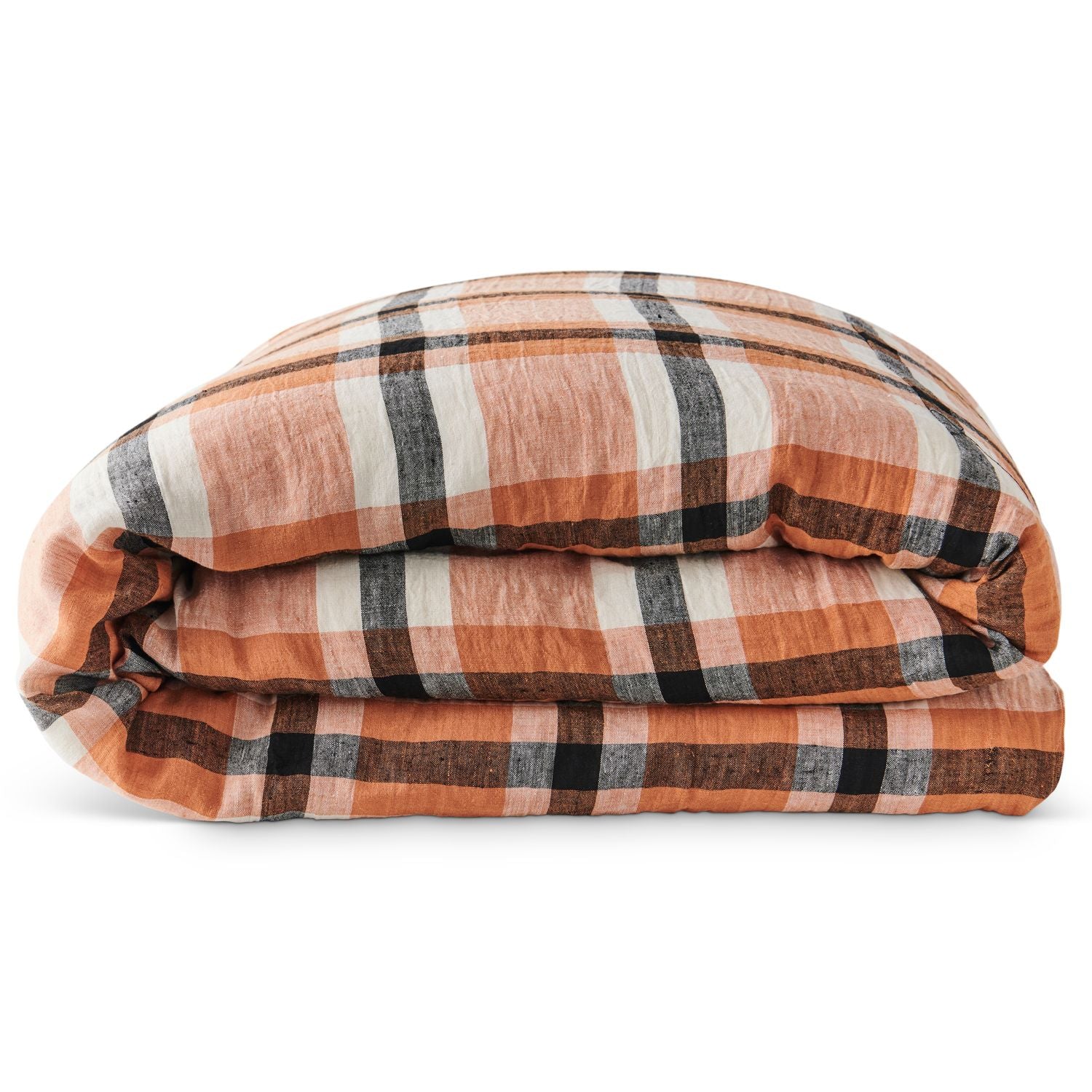 Kip and Co Coffee and Cream Tartan Quilt Cover stockist Perth Fremantle Leederville