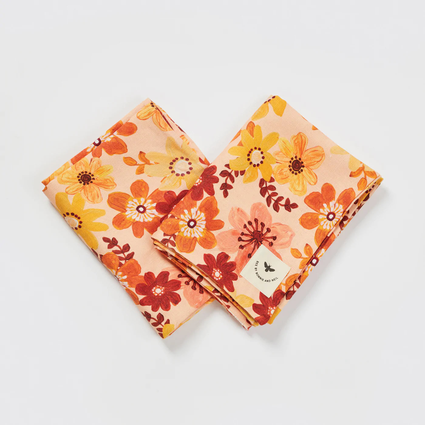 Bonnie and Neil Matilda Blossom pillowcases linen Australian made