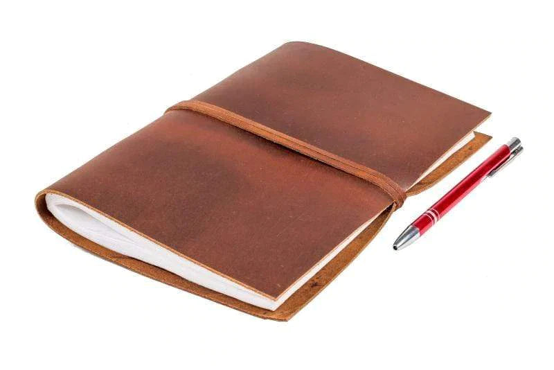 Leather Travellers Journal . Brown