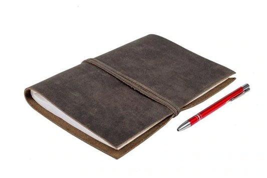 Leather Travellers Journal . Charcoal