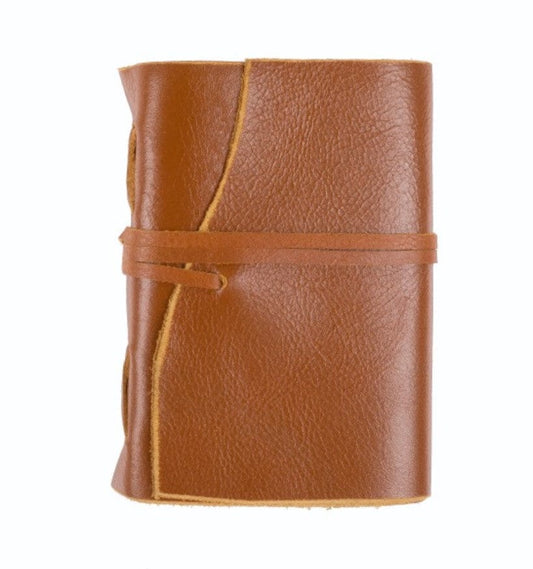 Leather Bound Wrap Journal . Claystone