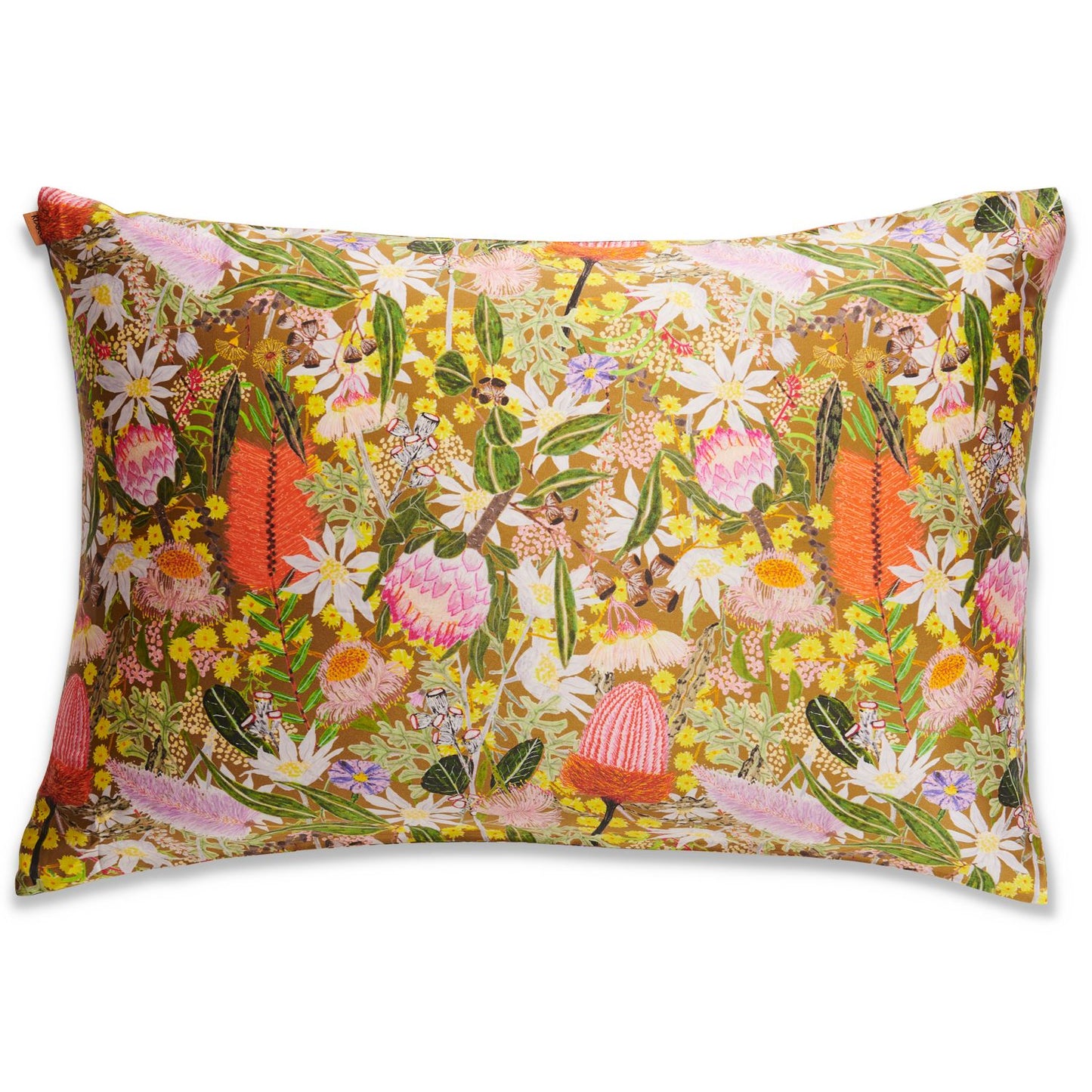 Kip and Co silk pillow case Native Flora Glow Getter Perth