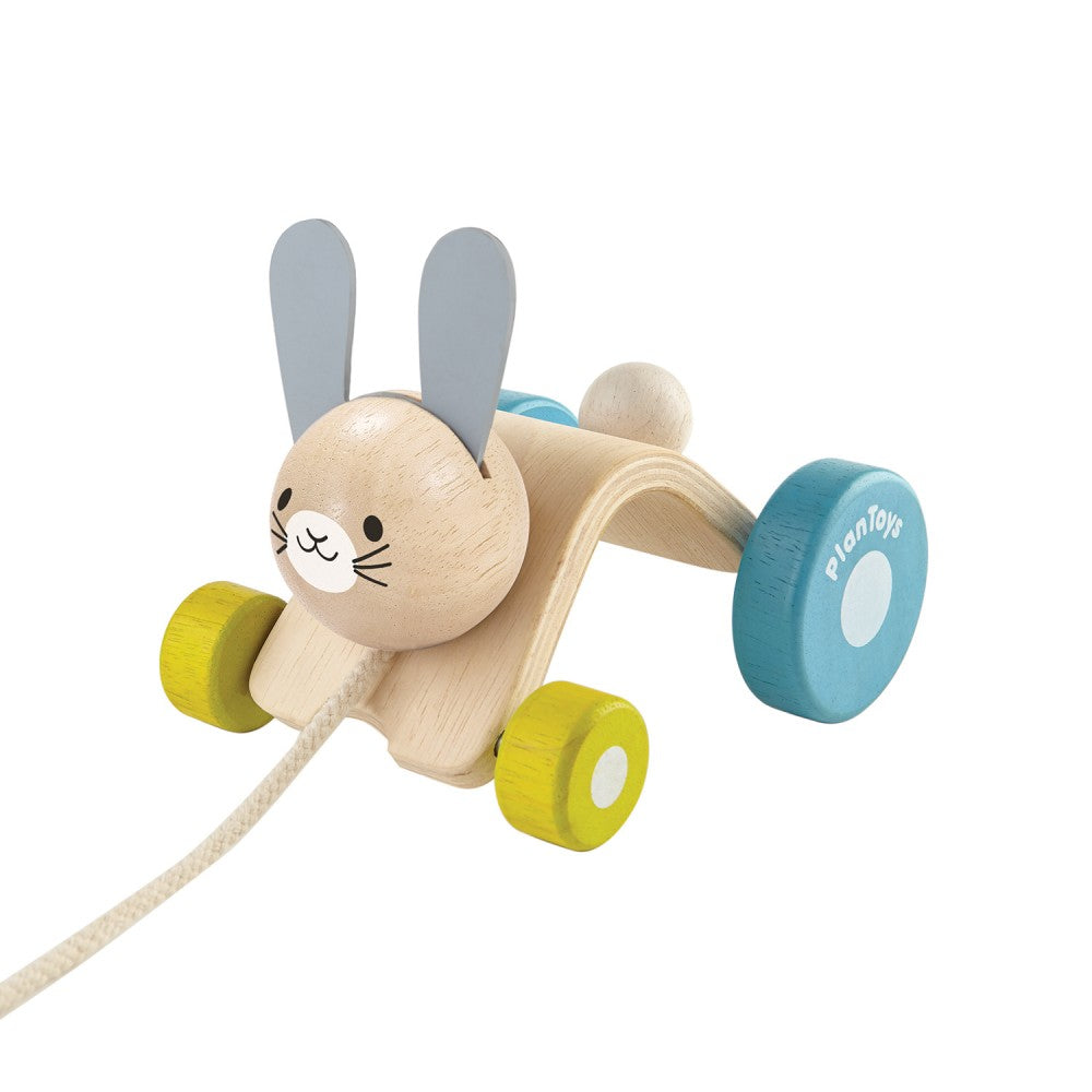 Pull along wooden Hopping Rabbit Plan Toys