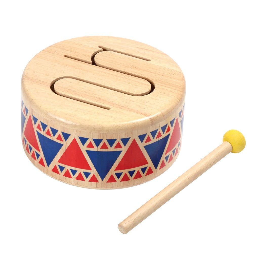 Wooden Plan Toy instrument : Drum