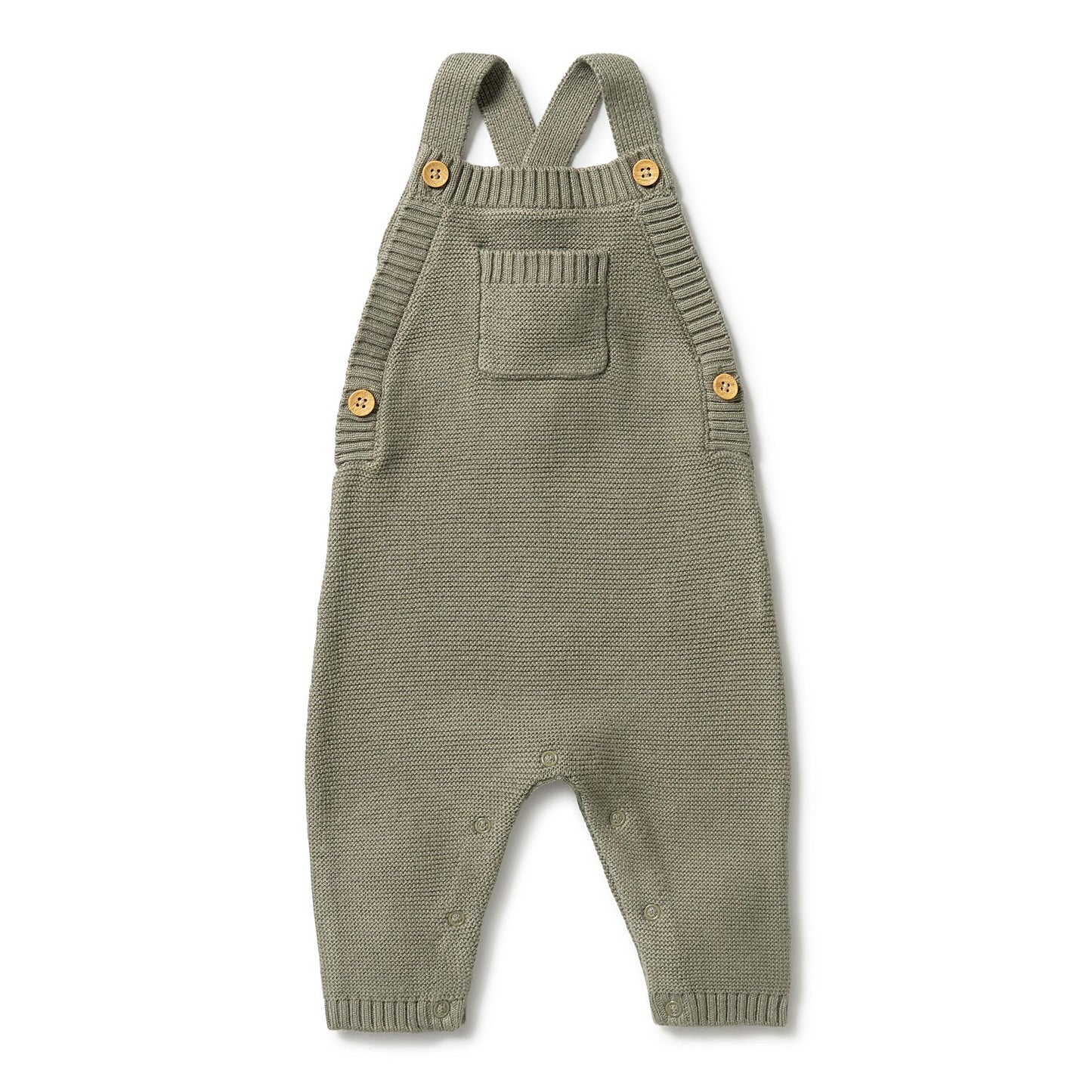 Knitted Overall . Dark Ivy